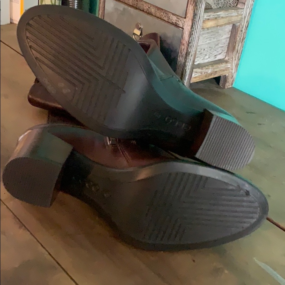 NWOT SIZE 10 - ECCO Leather Shape 55 Stacked Heel Tall Boot - Picture 10 of 11